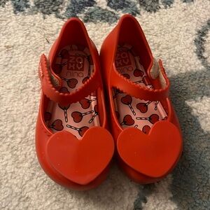Zaxy Nina heart toddler girl shoes size 9